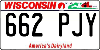 WI license plate 662PJY