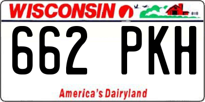 WI license plate 662PKH
