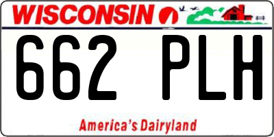 WI license plate 662PLH