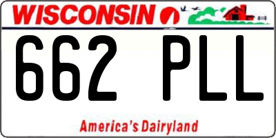 WI license plate 662PLL