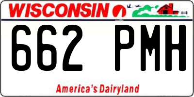 WI license plate 662PMH