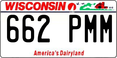 WI license plate 662PMM