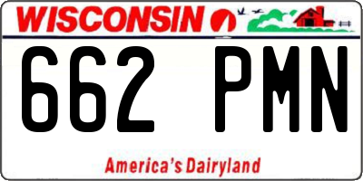 WI license plate 662PMN