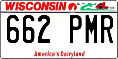 WI license plate 662PMR