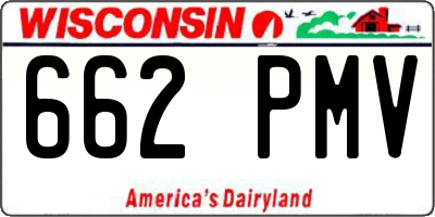 WI license plate 662PMV