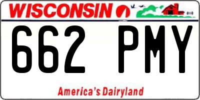 WI license plate 662PMY