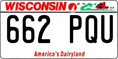 WI license plate 662PQU