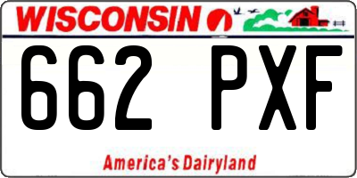 WI license plate 662PXF