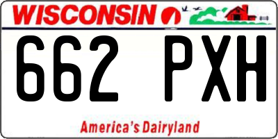 WI license plate 662PXH