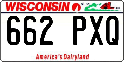 WI license plate 662PXQ