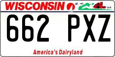 WI license plate 662PXZ
