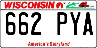 WI license plate 662PYA