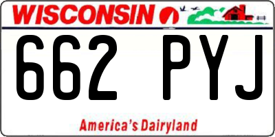 WI license plate 662PYJ