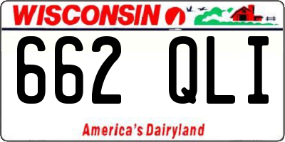 WI license plate 662QLI