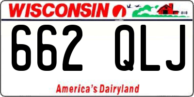 WI license plate 662QLJ