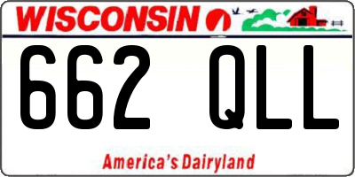 WI license plate 662QLL
