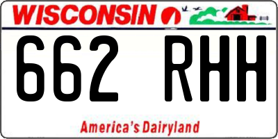 WI license plate 662RHH