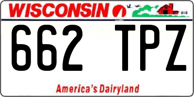 WI license plate 662TPZ