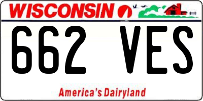 WI license plate 662VES