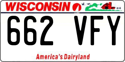 WI license plate 662VFY