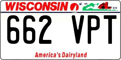 WI license plate 662VPT