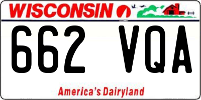 WI license plate 662VQA