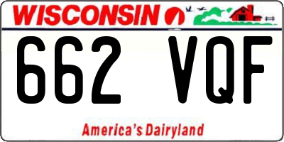WI license plate 662VQF
