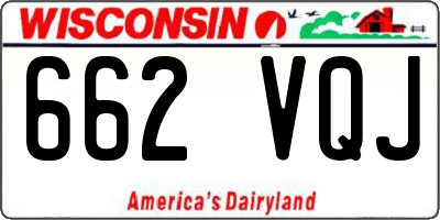 WI license plate 662VQJ