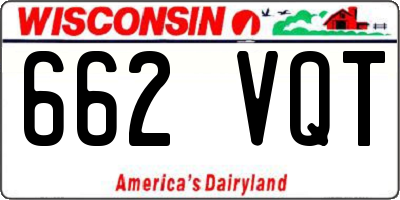 WI license plate 662VQT