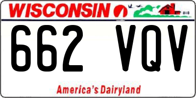 WI license plate 662VQV