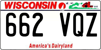 WI license plate 662VQZ