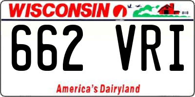 WI license plate 662VRI