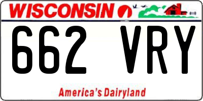 WI license plate 662VRY