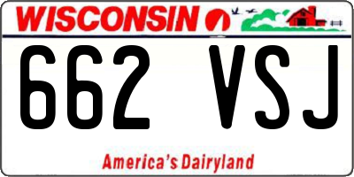 WI license plate 662VSJ
