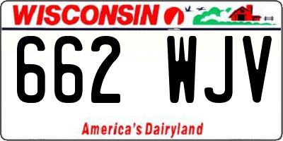 WI license plate 662WJV