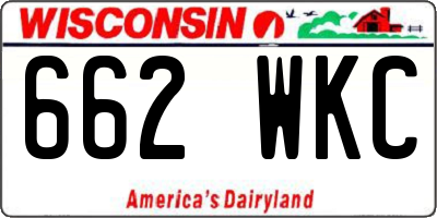 WI license plate 662WKC