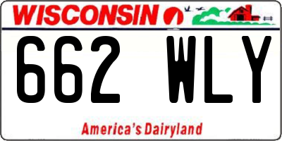 WI license plate 662WLY