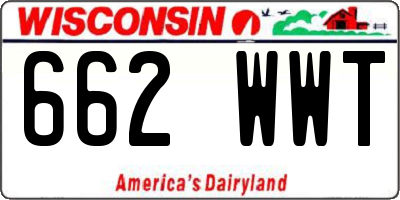 WI license plate 662WWT