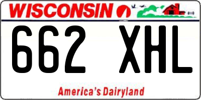 WI license plate 662XHL