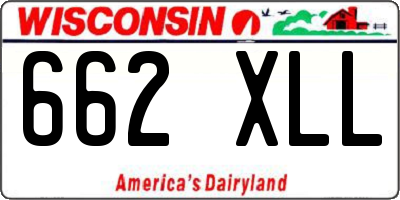 WI license plate 662XLL