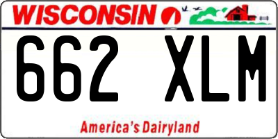WI license plate 662XLM