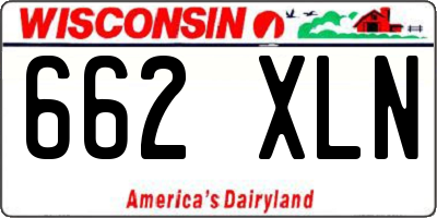 WI license plate 662XLN