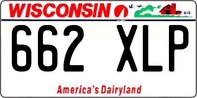 WI license plate 662XLP