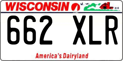 WI license plate 662XLR