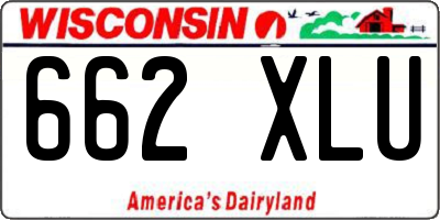 WI license plate 662XLU