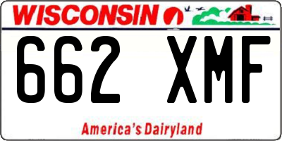 WI license plate 662XMF
