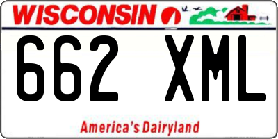 WI license plate 662XML
