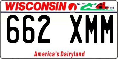 WI license plate 662XMM