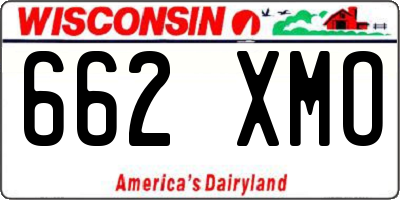 WI license plate 662XMO