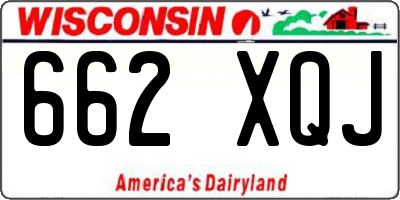 WI license plate 662XQJ